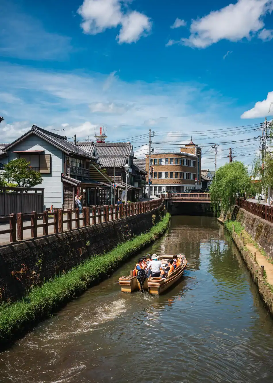 Boat tour in the river in Sawara Chiba Japan